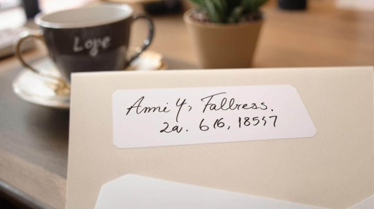 libellé de l'adresse